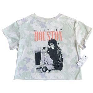 NWT Girls Whitney Houston Crop Tee
